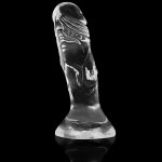 X RAY - PRZEZROCZYSTE DILDO REALISTYCZNE 12CM