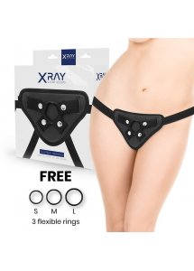 X RAY - UPRZĄŻ Z 3 SILIKONOWYMI PIERŚCIENIAMI 