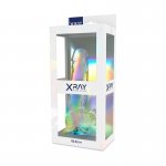 X RAY - UPRZĄŻ Z 3 PIERŚCIENIAMI + PRZEZROCZYSTE DILDO 18,5CM