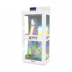 X RAY - UPRZĄŻ Z 3 PIERŚCIENIAMI + PRZEZROCZYSTE DILDO 20CM