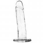 X RAY - UPRZĄŻ Z 3 PIERŚCIENIAMI + PRZEZROCZYSTE DILDO 18CM