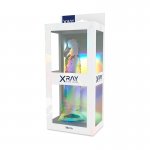X RAY - UPRZĄŻ Z 3 PIERŚCIENIAMI + PRZEZROCZYSTE DILDO 19CM