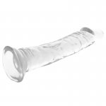X RAY - UPRZĄŻ Z 3 PIERŚCIENIAMI + PRZEZROCZYSTE DILDO 21CM