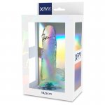 X RAY - UPRZĄŻ Z 3 PIERŚCIENIAMI + PRZEZROCZYSTE DILDO 15,5CM