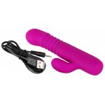 XOUXOU - WIBRATOR UDERZENIOWY ZE STYMULATOREM ŁECHTACZKI FIOLETOWY