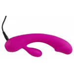 XOUXOU - SUPER MIĘKKI SILIKONOWY WIBRATOR KRÓLICZEK FIOLETOWY