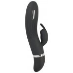 XOUXOU - ELASTYCZNY WIBRATOR ZE STYMULATOREM ŁECHTACZKI CZARNY