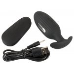 XOUXOU - STYMULUJĄCY KOREK ANALNY Z WIBRACJAMI I PILOTEM CZARNY