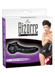 YOU2TOYS - CZARNA NAKŁADKA NA PENISA I JĄDRA 22CM