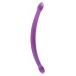 YOU2TOYS - FIOLETOWE PODWÓJNE SMUKŁE DILDO 44CM