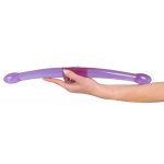 YOU2TOYS - FIOLETOWE PODWÓJNE SMUKŁE DILDO 44CM