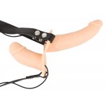 YOU2TOYS - SILIKONOWY PODWÓJNY WIBRATOR STRAP-ON