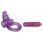 YOU2TOYS - PURPUROWY PIERŚCIEŃ NA PENISA Z MINI WIBRATOREM