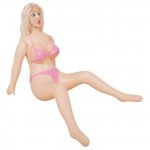 YOU2TOYS - DMUCHANA LALKA BLOND Z 3 OTWORAMI 