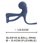 YOU2TOYS - RĘKAW NA PENISA Z PIERŚCIENIEM NA JĄDRA I WIBRATOR