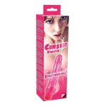 YOU2TOYS - RÓŻOWY WIBRATOR CUMSHOT WCHŁANIAJĄCY CIECZ