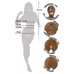 YOU2TOYS - LALKA MIŁOSNA Z CIEMNĄ KARNACJĄ I 3 SEKSOWNYMI OTWORAMI