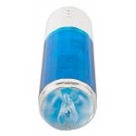 YOU2TOYS - ŁADOWALNY 3-FUNKCYJNY MASTURBATOR BIAŁY/NIEBIESKI