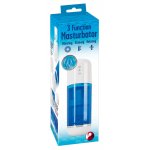 YOU2TOYS - ŁADOWALNY 3-FUNKCYJNY MASTURBATOR BIAŁY/NIEBIESKI