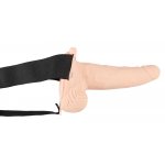 YOU2TOYS - STRAP-ON Z NATRUALNYM WIBRUJĄCYM PENISEM Z JĄDRAMI