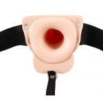 YOU2TOYS - STRAP-ON Z NATRUALNYM WIBRUJĄCYM PENISEM Z JĄDRAMI