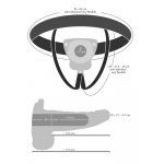 YOU2TOYS - STRAP-ON Z NATRUALNYM WIBRUJĄCYM PENISEM Z JĄDRAMI