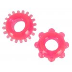 YOU2TOYS - 2 CZERWONE PIERŚCIENIE EREKCYJNE NA PENISA