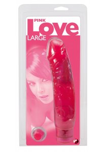 YOU2TOYS - ELASTYCZNY RÓŻOWY WIBRATOR Z ŻOŁĘDZIEM I ŻYŁKAMI