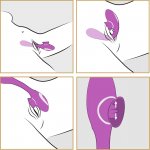 YOU2TOYS - WIBRATOR ZE STYMULACJĄ POCHWY Z JĘZYCZKIEM 