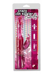 YOU2TOYS - RÓŻOWY WIBRATOR PERŁOWY MOTYLEK 22CM