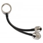 YOU2TOYS - PIERŚCIEŃ NA PENISA Z 2 CIĘŻARKAMI ANALNYMI