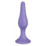 YOU2TOYS - SILIKONOWY KOREK ANALNY Z PODSTAWĄ FIOLETOWY