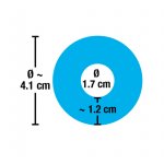 YOU2TOYS - ELASTYCZNY PIERŚCIEŃ NA PENISA NIEBIESKI