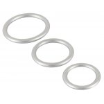 YOU2TOYS - ZESTAW 3 PIERŚCIENI NA PENISA SREBRNE