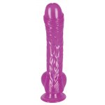 YOU2TOYS - REALISTYCZNE DILDO Z JĄDRAMI FIOLETOWE