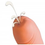 YOU2TOYS - NATURALNE DILDO Z ,,WYTRYSKIEM" CIELISTE 21CM