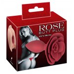 YOU2TOYS - SILIKONOWY KOREK ANALNY RÓŻA CZERWONY