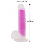 YOU2TOYS - REALISTYCZNE DILDO W FIOLETOWYM KOLORZE 17,5CM