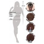 YOU2TOYS - LALKA MIŁOSNA CIEMNA KARNACJA I 3 SEKSOWNE OTWORY