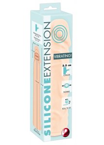 YOU2TOYS - NAKŁADKA NA PENISA Z WIBRACJAMI 19CM