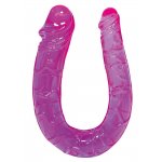 YOU2TOYS - ZAKRZYWIONE DŁUGIE DILDO DO POCHWY I ODBYTU 30CM