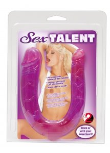 YOU2TOYS - ZAKRZYWIONE DŁUGIE DILDO DO POCHWY I ODBYTU 30CM