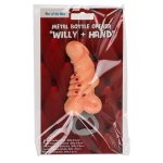 2IN1 OTWIERACZ I MAGNES W KSZTAŁCIE PENISA Z DŁONIĄ