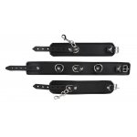 ZADO - SKÓRZANE MANKIETY NA RĘCE I SZYJĘ Z PIERŚCIENIEM