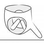 ZADO - SKÓRZANE STRINGI Z 3 LATEKSOWYMI DILDAMI