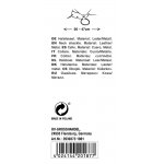 ZADO - SKÓRZANY MANKIET Z 3 METALOWYMI ŁAŃCUSZKAMI