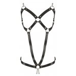 ZADO - SKÓRZANA UPRZĄŻ Z PIERŚCIENIEM I ŁAŃCUSZKAMI