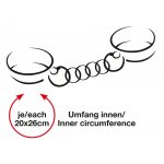 ZADO - SKÓRZANE KAJDANKI NA NADGARSTKI Z KARABIŃCZYKIEM