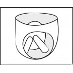 ZADO - SKÓRZANE STRINGI Z 2 ŻYLASTYMI DILDAMI 