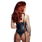 ZADO - SKÓRZANY BODY Z PASKAMI DO POŃCZOCH